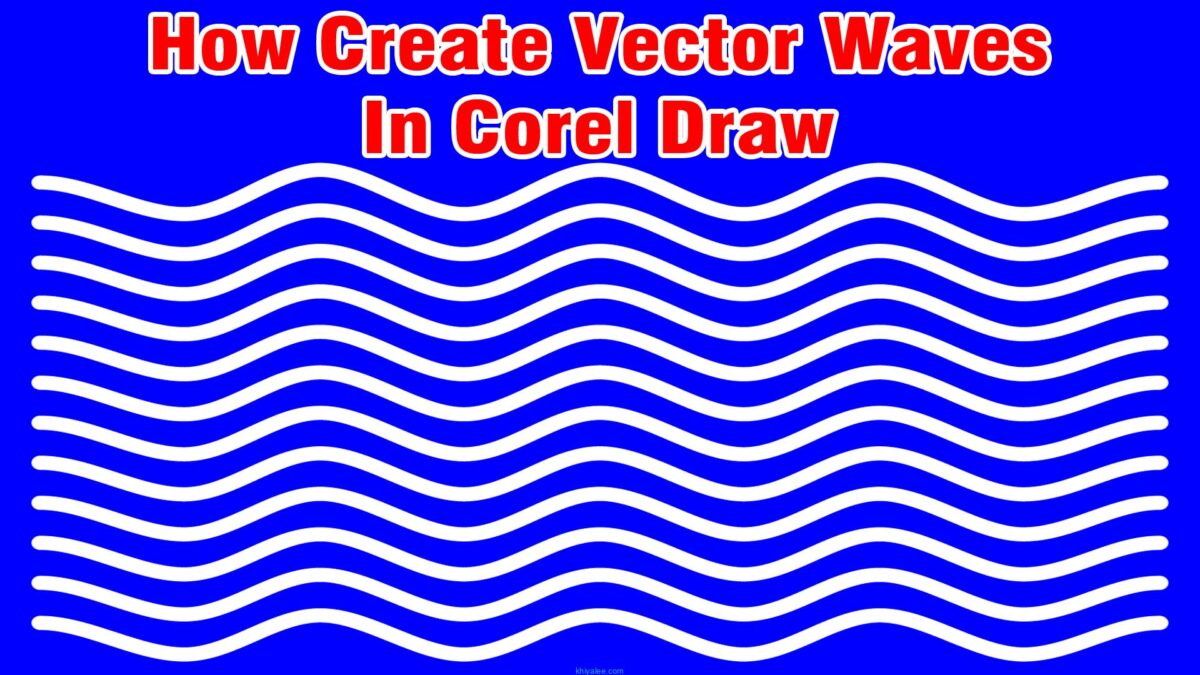 How to create vector waves in CorelDraw tutorial in Hindi