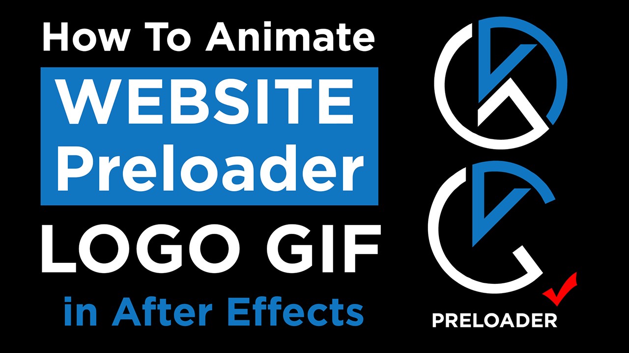 How To Animate Website Preloader Logo Gif in After Effects Tutorial in Hindi