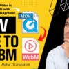 How to export Mov File to Webm