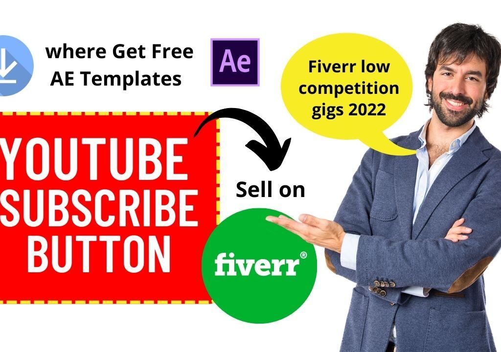 Low Competition Gigs On Fiverr | YouTube Subscribe Button
