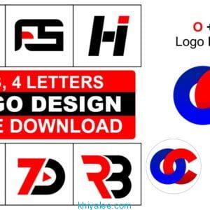 2 letter logo design free download