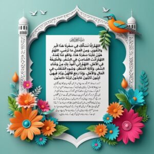 safar ki dua arbic with urdu translation
