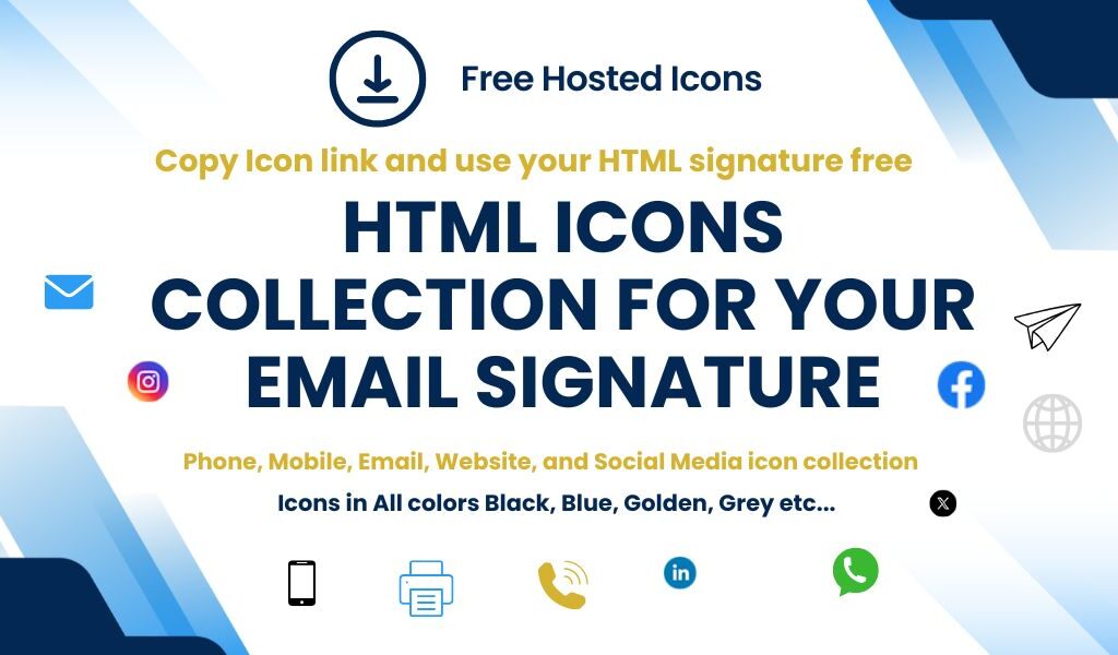 50+ Download Free HTML Icons for Email Signature 1 Download Free HTML Icons for Your Email Signature