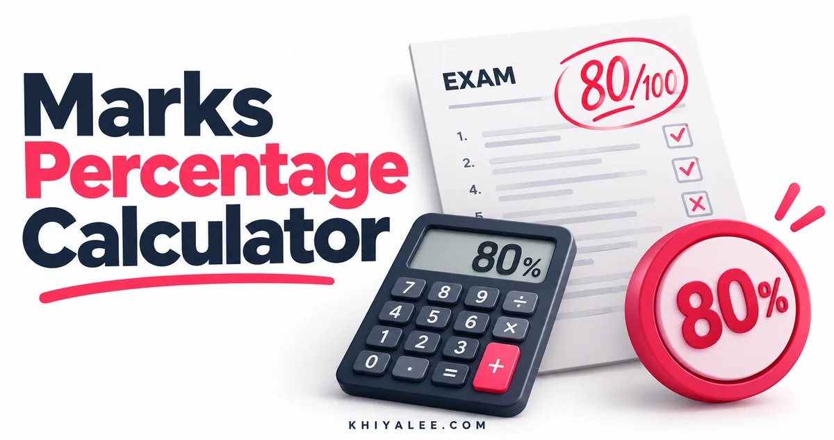 Online Tools 26 Marks Percentage Calculator: Matric, FSc & Exams preview