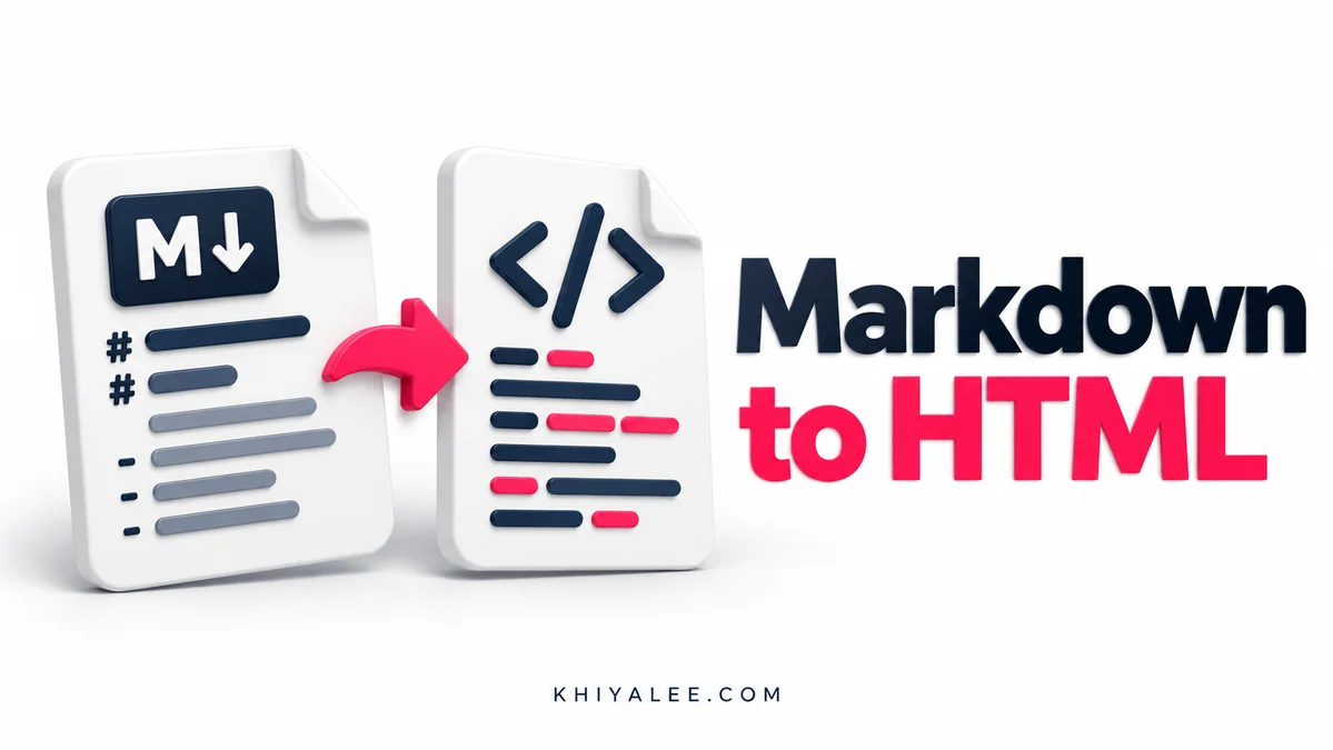 Online Tools 41 Markdown to HTML Converter free online tool illustration