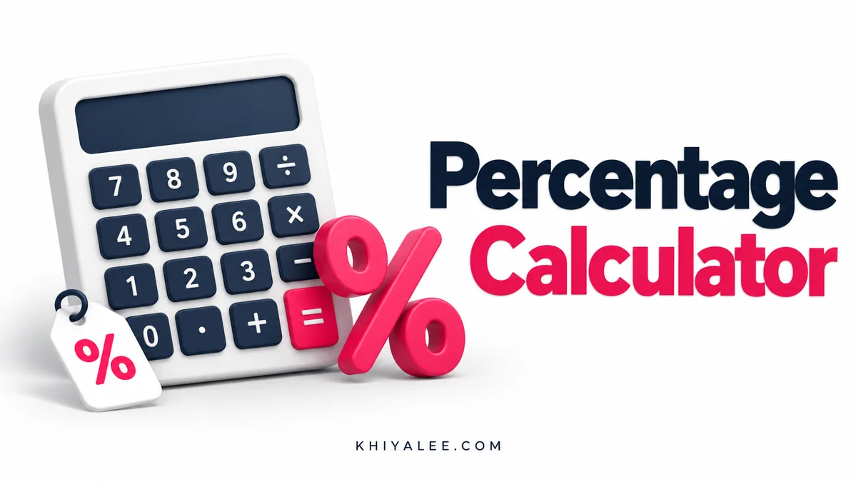Online Tools 33 Percentage Calculator free online tool illustration