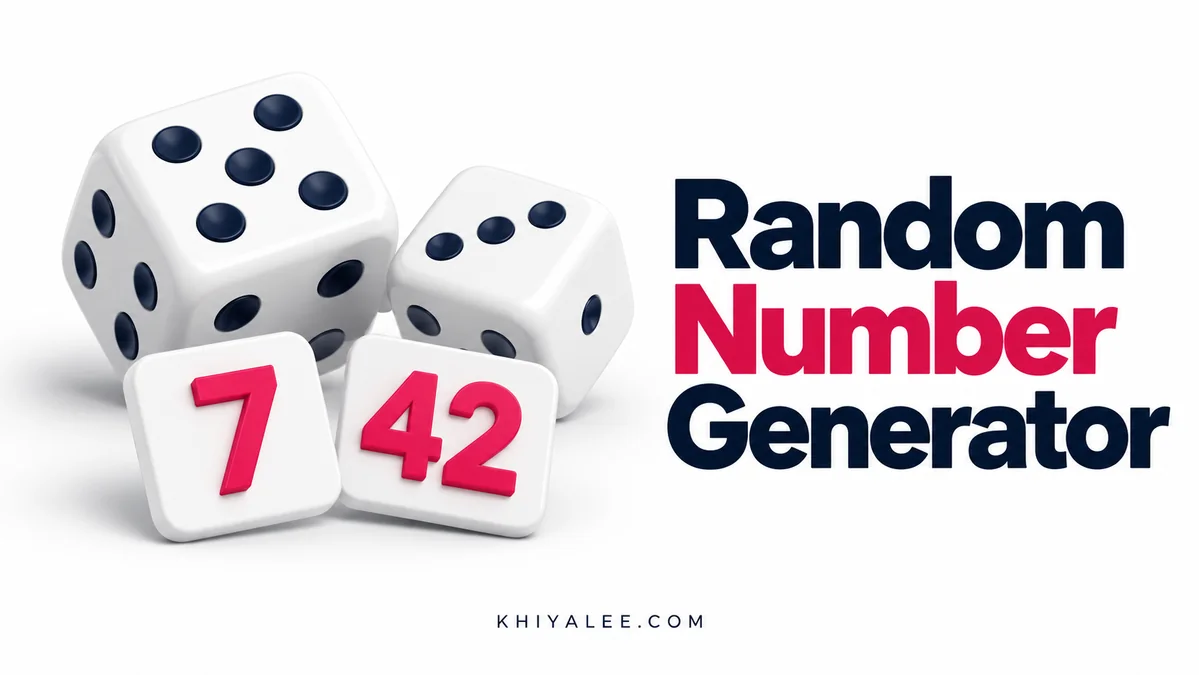 Online Tools 34 Random Number Generator free online tool illustration