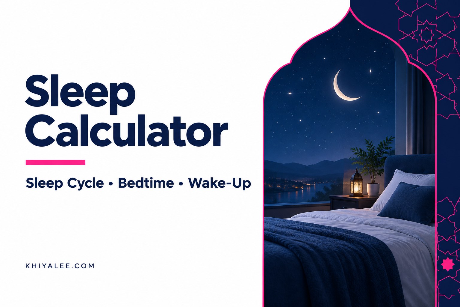 Online Tools 24 Sleep Calculator for planning bedtimes, sleep cycles and wake-up times