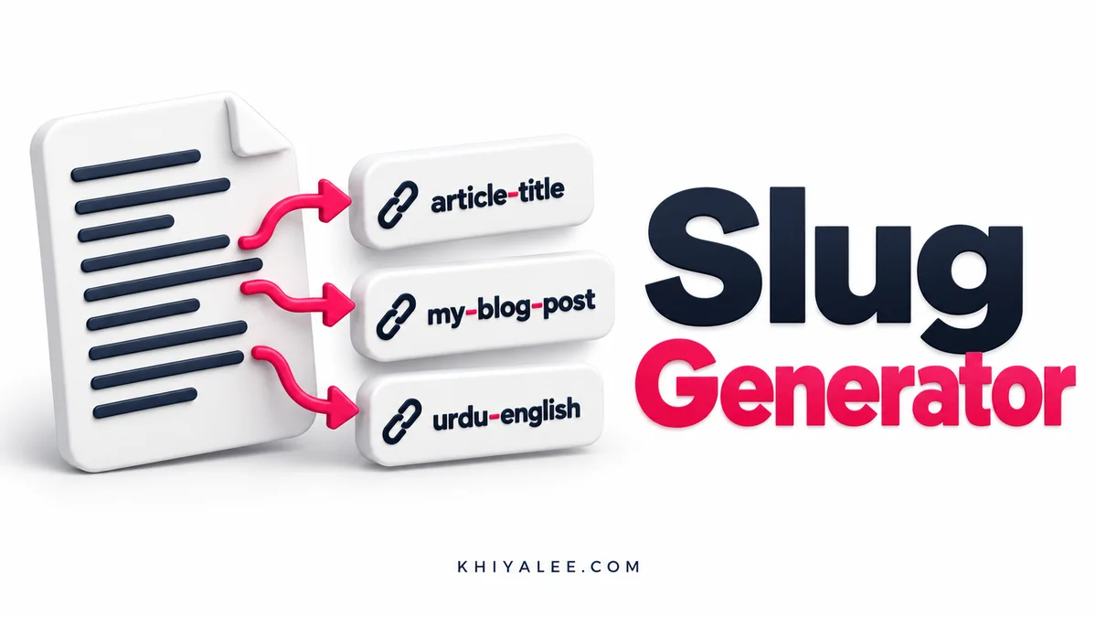 Online Tools 20 Slug Generator free online tool illustration