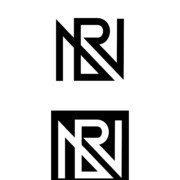 NR two letter logo design Coreldraw x7 tutorial scaled