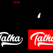 Talha Name logo design Talha Name logo design