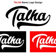 Home 27 Talha Name logo design Download free PNG