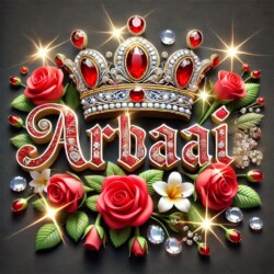 Crafting 3D Name Letter AI Images Free with Bing AI Image Generator with Free 300+ Prompts 29 3d name art with diamoned gems and king crown of indian Tohid Khan and ArbaaJ Mewati