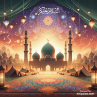 Jumma Mubarak Gif Beautiful islamic mosque Spiritual Divine Friday masjid animated digital art