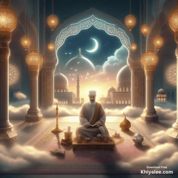 Jumma Mubarak Gif Beautiful islamic mosque Spiritual Divine Friday masjid animated prayer digital art