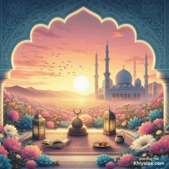 Jumma Mubarak Gif Beautiful islamic mosque Spiritual Friday animated art
