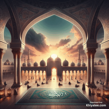 Jumma Mubarak Gif Beautiful islamic mosque Spiritual Friday animated art
