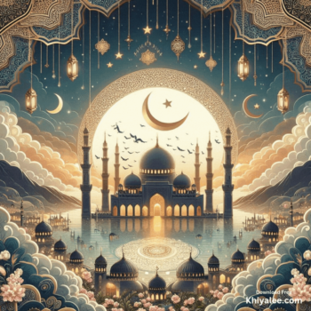 Jumma Mubarak Gif Beautiful islamic mosque Spiritual Friday animated art