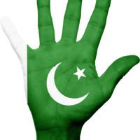 14 agast dp, Hand painted pakistani flag