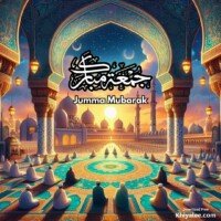 Islami devine mosque spiritual Arabic digital art jumma Mubarak pic post status HD images