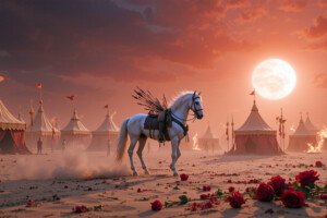 Imam Hussain Karbala Zuljanah Ashura Day HD Muharram 4K Wallpapers for shia