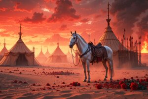 Imam Hussain Karbala Zuljanah Ashura Day HD Muharram 4K Wallpapers for shia