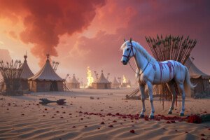 Imam Hussain Karbala Zuljanah Ashura Day HD Muharram 4K Wallpapers for shia