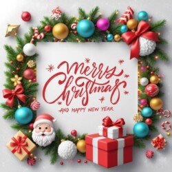 Best Merry Christmas and Happy New Year card wish picture HD free merry xmas images