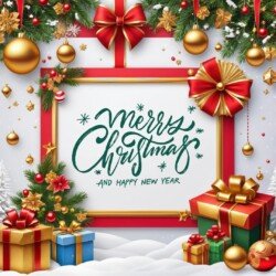 Best Merry Christmas and Happy New Year card wish picture HD free merry xmas images