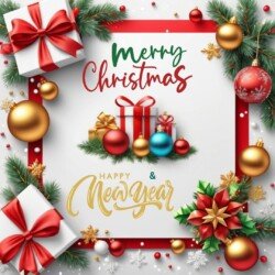 Best Merry Christmas and Happy New Year card wish picture HD free merry xmas images