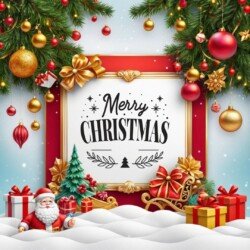 Best Merry Christmas and Happy New Year card wish picture HD free merry xmas images