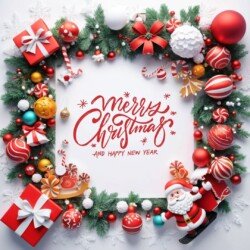Best Merry Christmas and Happy New Year card wish picture HD free merry xmas images