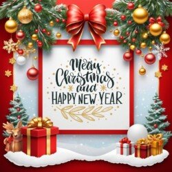 Best Merry Christmas and Happy New Year card wish picture HD free merry xmas images