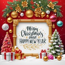 Best Merry Christmas and Happy New Year card wish picture HD free merry xmas images