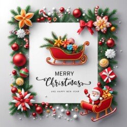 Best Merry Christmas and Happy New Year card wish picture HD free merry xmas images