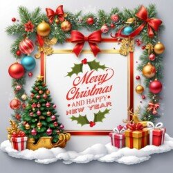 Best Merry Christmas and Happy New Year card wish picture HD free merry xmas images