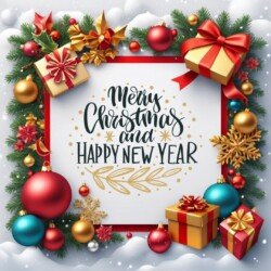 Best Merry Christmas and Happy New Year card wish picture HD free merry xmas images