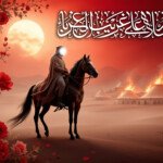 Free Best Muharram Flex Majlis HD Ashura Banner Design background Dpz and Wallpapers "Asalam alla ghareeb ul ghurbah" calligraphy, Zuljanah images.