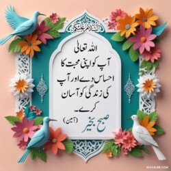 free 3D Dua Good Morning beautiful Islamic HD images with roses and flowers and dove or pigeon birds with mosque and Islamic frames and shapes with birds