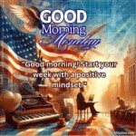 good morning monday blessing american culture and flag images