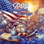 good morning monday blessing american culture and flag images