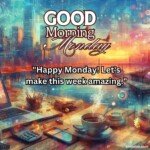 good morning monday blessing american culture and flag art images