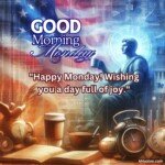 good morning monday blessing american culture and flag images