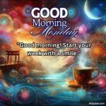 good morning monday blessing american culture and flag art images
