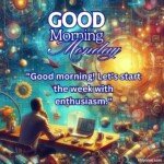 good morning monday blessing american culture and flag art images