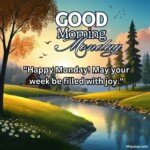 good morning monday blessing images with birds sunflowers and roses and coffee cup with sun and sunlight