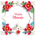 islamic frames for text floral empty shapes 3D emboss blank HD paper borders with ornaments mosque and birds