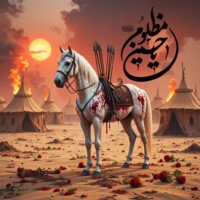 muharram dp kerbala background and ashura background and majlis background zuljanah hd status images, ya mazloom Hussain calligraphy.
