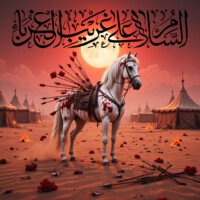 muharram dp kerbala background and ashura background and majlis background zuljanah hd status images, Aslamo ala Ya ghareeb ul ghurba calligraphy.