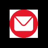 50+ Download Free HTML Icons for Email Signature 48 Email envalop red and white icon for HTML Signature